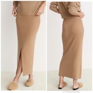 Jenni Kayne Ludlow Skirt Dark Camel